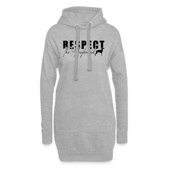 Respect The Greyhounds Dog Racing Greyhound Racer - Hoodie-Kleid - Grau meliert - Vorne