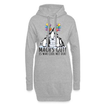 Jobwechsel Abschied Kollegen Abschiedsgeschenk - Hoodie-Kleid - Grau meliert - Vorne