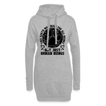 This Earth Is Made Abandoned Rescue Animal Lover - Hoodie-Kleid - Grau meliert - Vorne