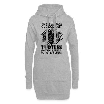 Vous aimerez peut-être être des amoureux de la nature - Sweat-shirt à capuche long Femme - gris chiné - Devant