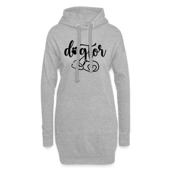 Dogtor Vétérinaire Vétérinaire Tech Pet Doctor Vétérinaire - Sweat-shirt à capuche long Femme - gris chiné - Devant