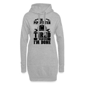 I'm A Pipefitter I Don't Construction Pipefitters - Hoodie-Kleid - Grau meliert - Vorne
