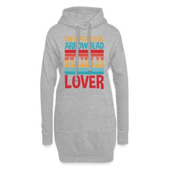 Tranquille - Sweat-shirt à capuche long Femme - gris chiné - Devant