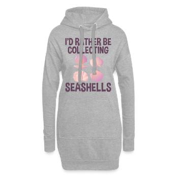 Collecter des coquillages Collecteur de coquillages - Sweat-shirt à capuche long Femme - gris chiné - Devant