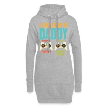 Je suis passé à Daddy Cool Art à bientôt - Sweat-shirt à capuche long Femme - gris chiné - Devant