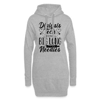 Dialysis Tech Do It Nephrology Nurse Dialysis Tech - Hoodie-Kleid - Grau meliert - Vorne