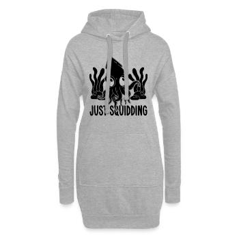 Just Squidding Underwater Animals Marine Biologist - Hoodie-Kleid - Grau meliert - Vorne