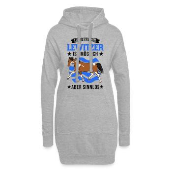 Ein Leben ohne Lewitzer ist möglich Aber sinnlos - Hoodie-Kleid - Grau meliert - Vorne