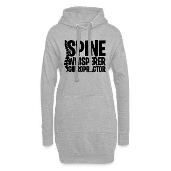 Spine Whisperer Massage chiropratique Chiropraticien - Sweat-shirt à capuche long Femme - gris chiné - Devant