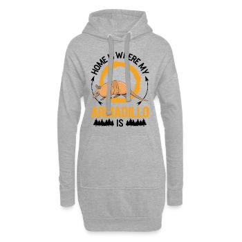 Armadillo Home Armadillo - Sweat-shirt à capuche long Femme - gris chiné - Devant