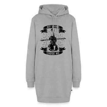 My Wand Chose Me Violin Classical Music Violinist - Hoodie-Kleid - Grau meliert - Vorne