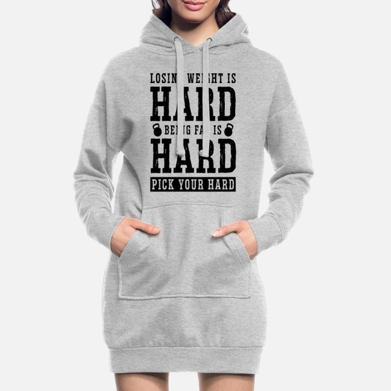 Perdre du poids est difficile zéro glucides faible amant de glucides Sweat-shirt à capuche long Femme