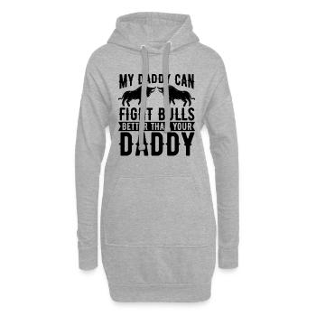 My Daddy Can Fight Bullfighting Torero Bullfighter - Hoodie-Kleid - Grau meliert - Vorne
