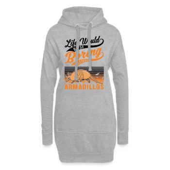 Cadeau de tatou Maître à l’omet - Sweat-shirt à capuche long Femme - gris chiné - Devant