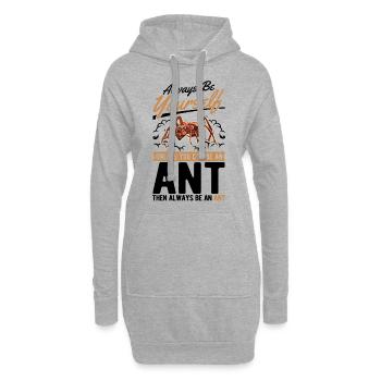 Ameisen Ameisenfarm Ameisenhaufen Feuerameisen - Hoodie-Kleid - Grau meliert - Vorne