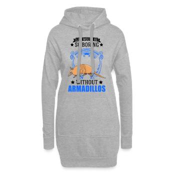 Cadeau de tatou Maître à l’omet - Sweat-shirt à capuche long Femme - gris chiné - Devant