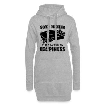 Soap Making Is The Base Of Handicrafts Soap Maker - Hoodie-Kleid - Grau meliert - Vorne