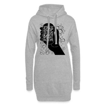 Handcrafted Soap Is The Essential Oils Soap Maker - Hoodie-Kleid - Grau meliert - Vorne
