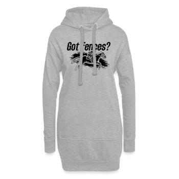 Got Fences Show Jumping Loves Equine Show Jumper - Hoodie-Kleid - Grau meliert - Vorne
