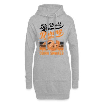 Corn Snake Cadeau Corn Snake - Sweat-shirt à capuche long Femme - gris chiné - Devant