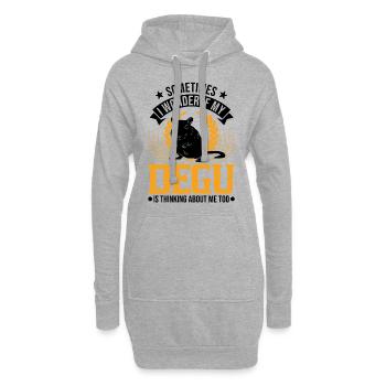 Degu propriétaire arbuste forêt de rats degu - Sweat-shirt à capuche long Femme - gris chiné - Devant