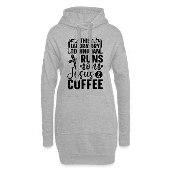 Labor Labortechniker Wissenschaft Geschenkidee - Hoodie-Kleid - Grau meliert - Vorne