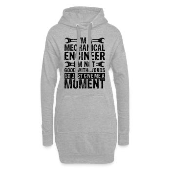 I'm A Mechanical Engineer I'm Not Civil Engineer - Hoodie-Kleid - Grau meliert - Vorne