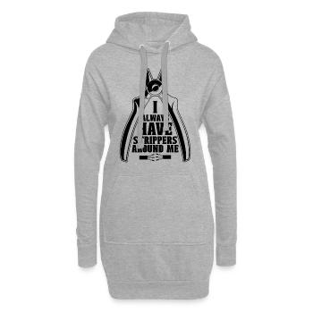 I Always Have Electricity Lineman Lovers Engineer - Hoodie-Kleid - Grau meliert - Vorne