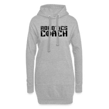 Robotics Coach Robot Technology Robotics Engineer - Hoodie-Kleid - Grau meliert - Vorne
