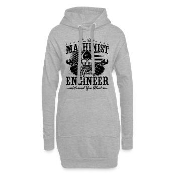 Je suis ce machiniste aime les machinistes de machines CNC - Sweat-shirt à capuche long Femme - gris chiné - Devant