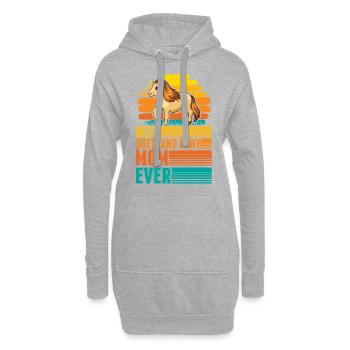 Best Shetland Pony Mom Ever Shetty Mama - Hoodie-Kleid - Grau meliert - Vorne