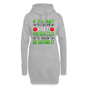 If you can t stand watching it be you shouldn't - Hoodie-Kleid - Grau meliert - Vorne