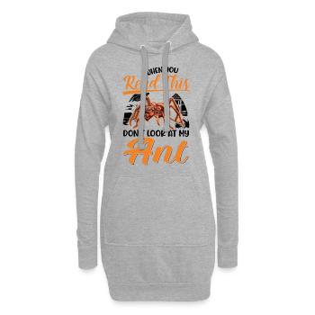 Fourmis Cadeau Fourmi de feu - Sweat-shirt à capuche long Femme - gris chiné - Devant