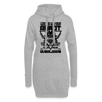 I For One Welcome Automation Robotics Engineer - Hoodie-Kleid - Grau meliert - Vorne