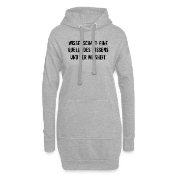 Wissenschaft - Wissenschaft: Eine Quelle des - Hoodie-Kleid - Grau meliert - Vorne