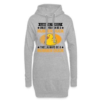 Soyez toujours vous-même Canard en caoutchouc Gummiente - Sweat-shirt à capuche long Femme - gris chiné - Devant