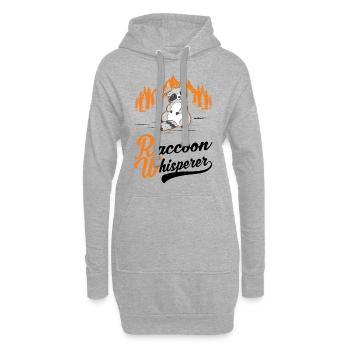 Raton laveur Raton laveur - Sweat-shirt à capuche long Femme - gris chiné - Devant