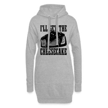 Je vais avoir les desserts au gâteau au fromage Amateur de gâteau au fromage - Sweat-shirt à capuche long Femme - gris chiné - Devant