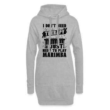 I Don't Need Therapy Country Music Marimba Player - Hoodie-Kleid - Grau meliert - Vorne
