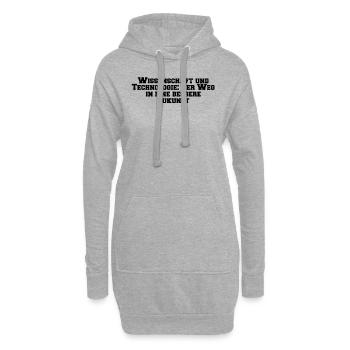 Wissenschaft - Wissenschaft und Technologie: Der - Hoodie-Kleid - Grau meliert - Vorne