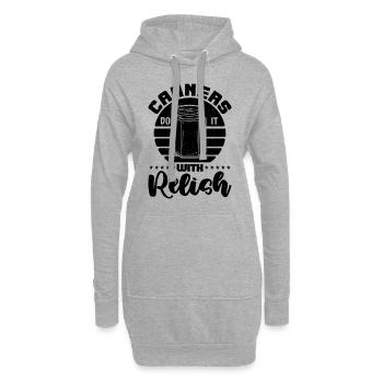Les conserveries le font avec Relish Retro Homesteader Canner - Sweat-shirt à capuche long Femme - gris chiné - Devant
