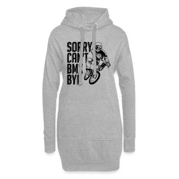 Sorry Can't BMX Bye Bike Racing Cyclist BMX Rider - Hoodie-Kleid - Grau meliert - Vorne