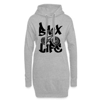 BMX Life Bicycle Cyclist Loves Cycling BMX Rider - Hoodie-Kleid - Grau meliert - Vorne