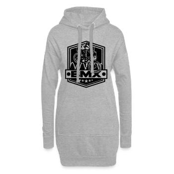 BMX Loves Bike Racing Bicyclette Cycling BMX Rider - Hoodie-Kleid - Grau meliert - Vorne