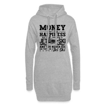 Money Can't Buy Happiness Jetski Skiing Jet Skier - Hoodie-Kleid - Grau meliert - Vorne