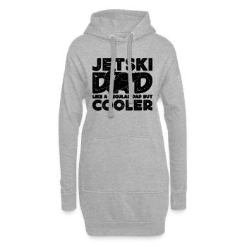 Jet Ski Papa Comme Un Bateau À Moteur Ordinaire Jet Skier - Sweat-shirt à capuche long Femme - gris chiné - Devant