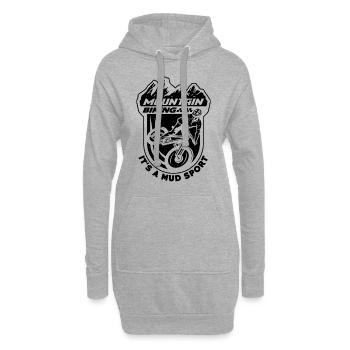VTT C’est un cycliste de boue VTT - Sweat-shirt à capuche long Femme - gris chiné - Devant
