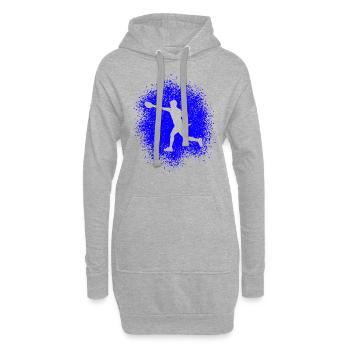 Joueurs de flag football américain Hommes - Sweat-shirt à capuche long Femme - gris chiné - Devant