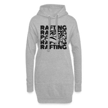 Rafting Retro Water Sports Paddling Rafting Lover - Hoodie-Kleid - Grau meliert - Vorne