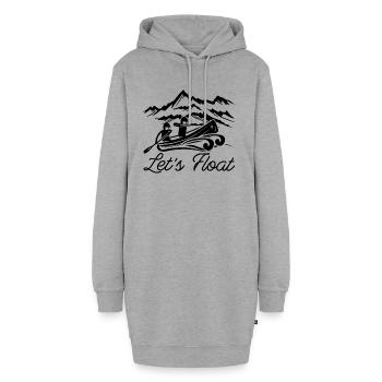 Let’s Float Boating Canoë Kayak Rafting Lover Lover - Sweat-shirt à capuche long Femme - gris chiné - Devant